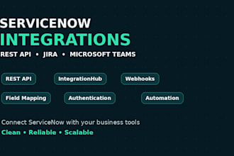 integrate servicenow with jira microsoft teams and rest apis
