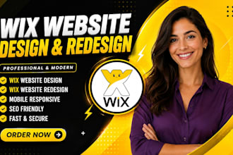 build wix website design, wix development, wix studio, redesign landing page