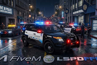 develop fivepd, lspdfr and nopixel inspired police rp server for fivem