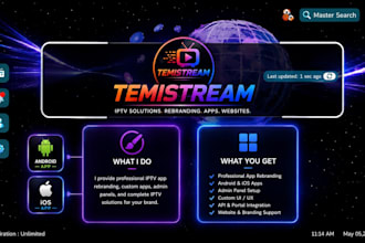 do xci ptv app rebranding, tivimate , smarter pro, vu player with admin panel
