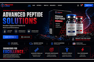 build peptide website fda compliant peptide website peptide wordpress website