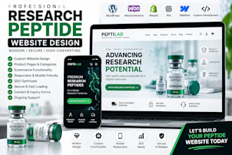 do fda compliant research peptide website, woocommerce peptide biotech website