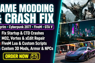 build fix gta v fivem skyrim cyberpunk 2077 fallout 4 crash mod conflict mo2 lua