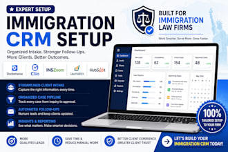 setup immigration crm docketwise clio inszoom lawmatic migration manager hubspot