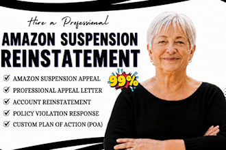 write amazon suspension appeal letter for account reinstatement