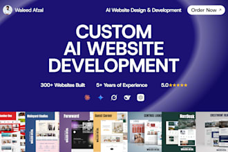 do ai website development and business website development with ai