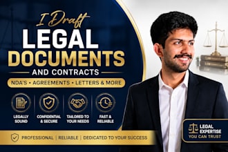draft partnership agreements, custom business contracts and ndas