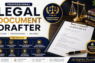 draft legal documents, ndas contracts and other legal contracts