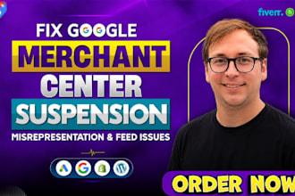 fix google merchant center suspension, misrepresentation and policy violation