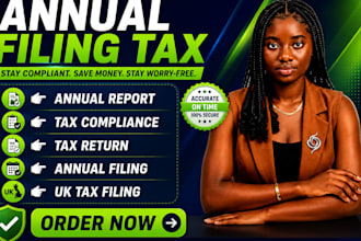 fill US llc annual report UK annual filing, tax return for corp or franchise tax