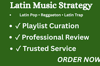 review and promote your latin pop  reggaeton or latin trap music professionally