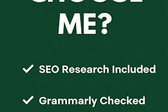 write SEO  blog posts  and articles for google ranking
