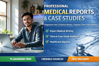 professionally write medical reports and case studies