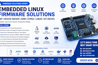 do embedded linux firmware, bsp, device driver, arm, stm32, linux and iot device