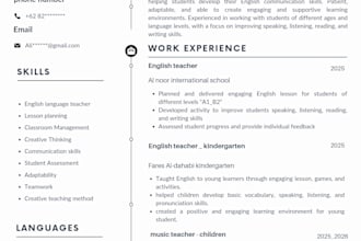 design a professional CV resume