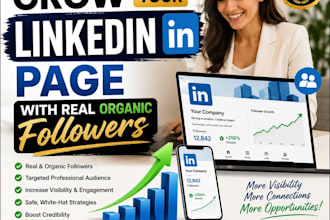 grow your linkedin page with real organic followers