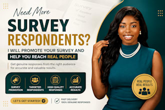 fill real online survey, questionnaire survey respondents with survey promotion