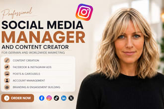 be your german social media manager and content creator