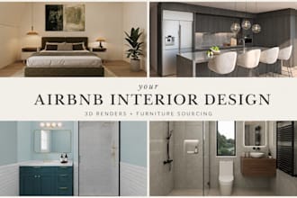 design your airbnb interior with realistic 3d renders