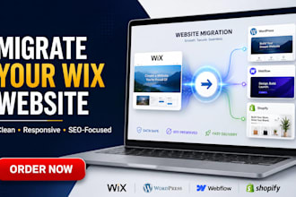migrate wix website professionally with responsive design and SEO setup