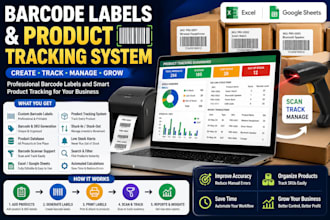 create barcode labels and product tracking system for your inventory