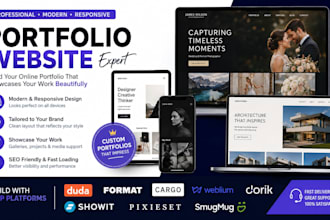 build duda format cargo weblium dorik showit pixieset smugmug portfolio website