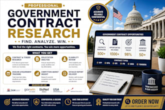 research government contracts, tenders, bids and rfp opportunities