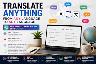 translate anything from any language to any language with chatgpt