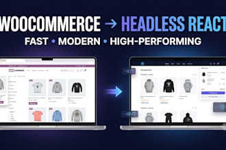 convert your woocommerce site to headless react site