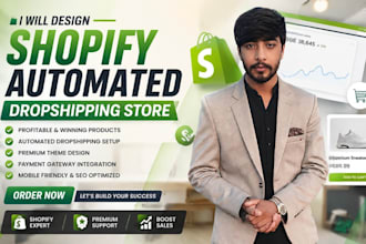 build a professional automated shopify dropshipping store
