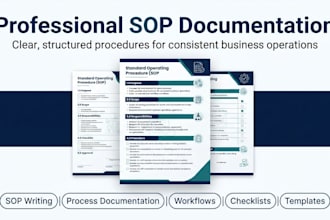 create professional sop documentation and business processes