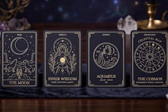 design zodiac and astrology cards minimalist oracle cards and tarot cards