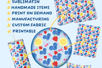 design seamless repeating patterns for etsy and pod