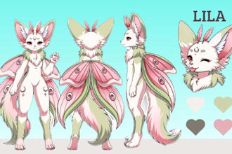 draw furry reference sheet fursona ref sheet anthro ref sheet furry ref sheet oc