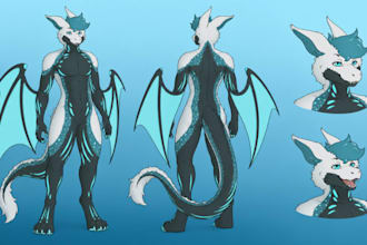 draw furry reference sheet anthro ref sheet fursona ref sheet furry character oc