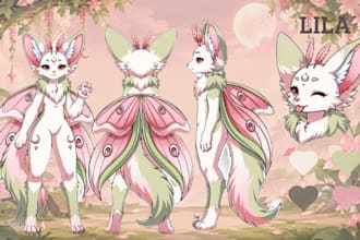 draw furry reference sheet fursona ref sheet anthro ref sheet furry ref sheet oc