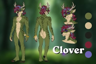 draw furry reference sheet fursona ref sheet furry ref sheet oc anthro ref sheet