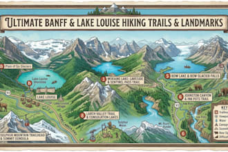 design custom hiking maps, trail maps, park maps and outdoor adventure maps
