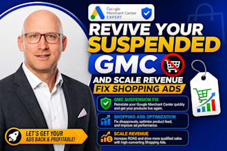 revive your suspended gmc and scale revenue fix shopping ads