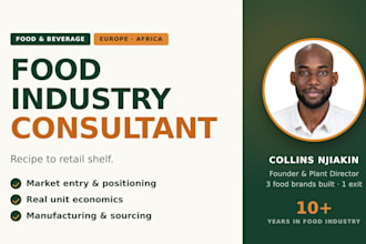 be your food and beverage industry consultant