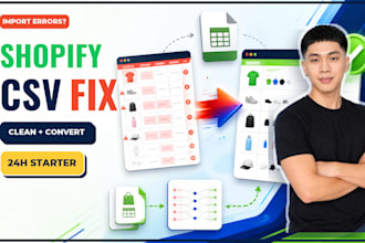 fix shopify CSV import errors and broken product variants