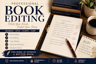 professionally edit your fiction or nonfiction book