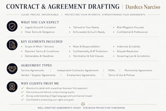 draft legally binding merger and acquisition agreements