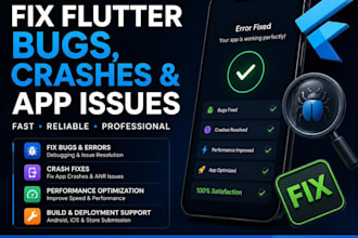 fix flutter bugs crashes build errors and ios android app issues