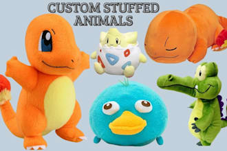 create custom plushie prototype design and stuffed animal amigurumi pattern
