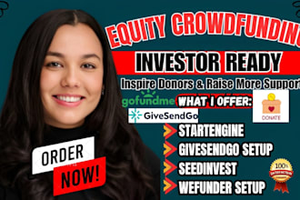create an investor ready wefunder campaign pitch and launch strategy