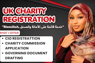 register UK charity, cio, charity commission application, grant funding proposal