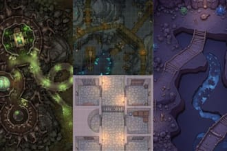 do custom dnd battle map rpg world map illustration ttrpg map design fantasy map