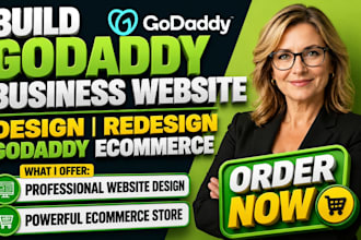 build godaddy website design godaddy redesign godaddy website development