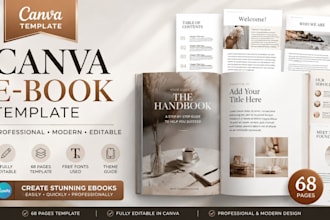 design canva ebook, workbook, lead magnet and PDF layout